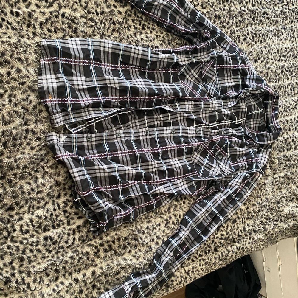 Plaid button up shirt